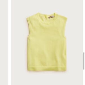 J. Crew Featherweight cashmere-blend cropped sweater shell (small)